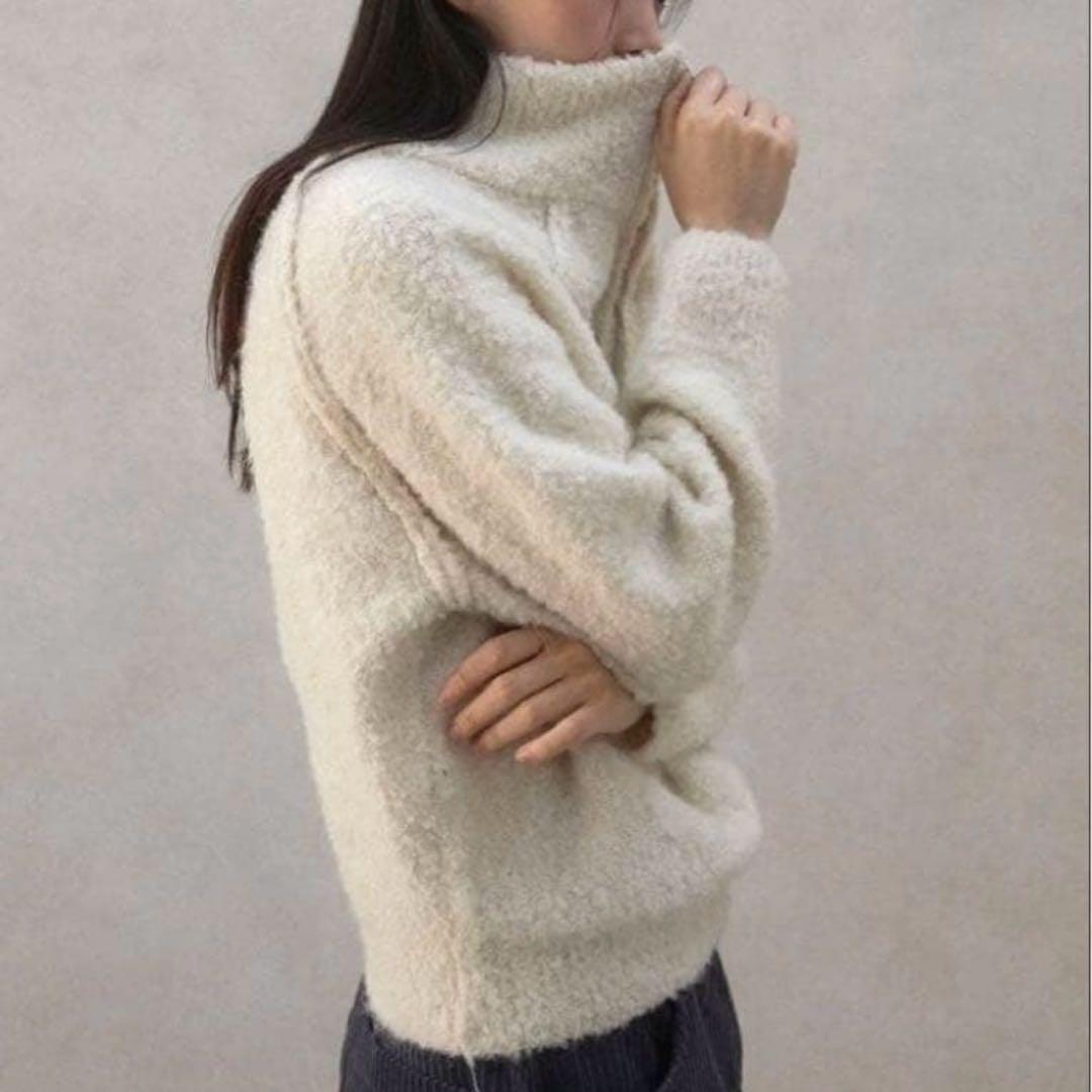 【美品】New Cottage Zipper Knit
