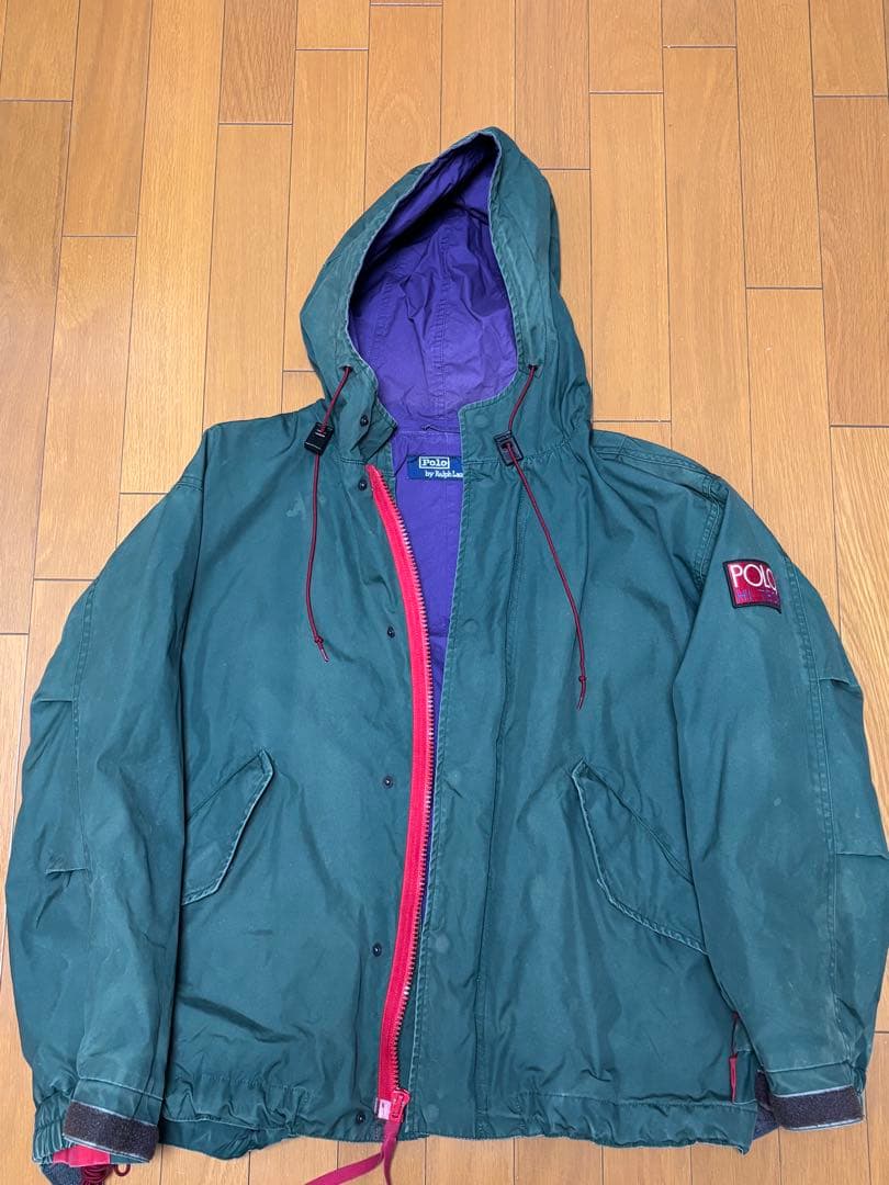 ラ*ー様 90's Polo hi tech マウンテンパーカー GREEN M