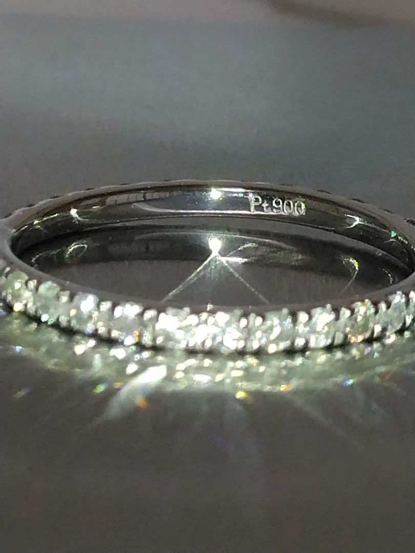 【ご奉仕価格】Pt900フルエタニティ天然ダイヤモンド0.5CTリング プラチナ