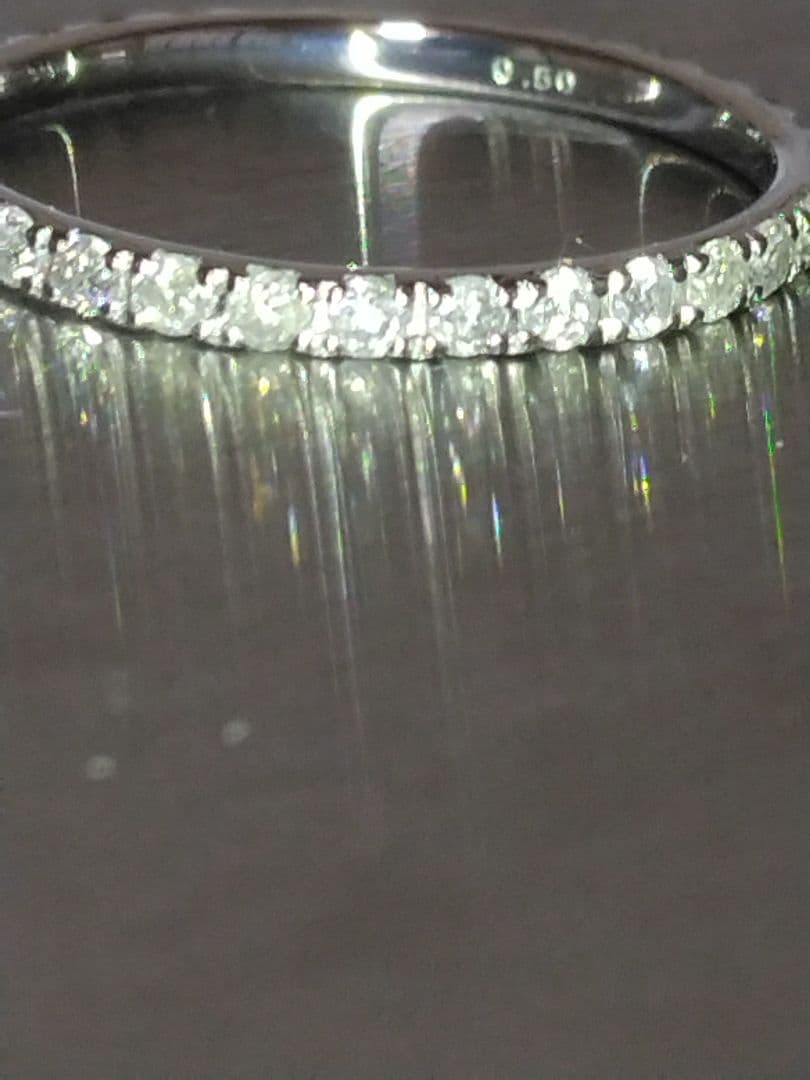 【ご奉仕価格】Pt900フルエタニティ天然ダイヤモンド0.5CTリング プラチナ