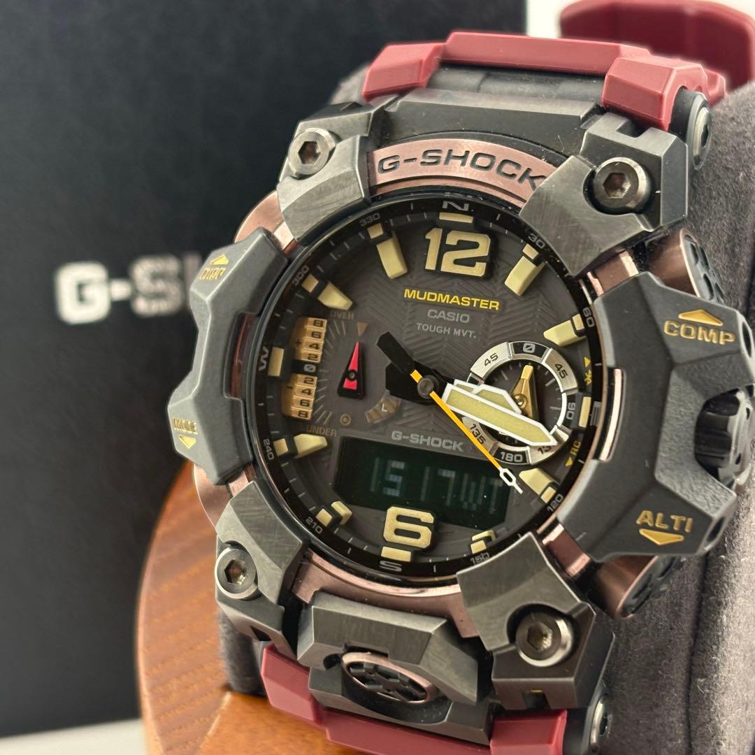 【極美品】カシオ　G-SHOCK GWG-B1000-1A4JF レッド　箱付