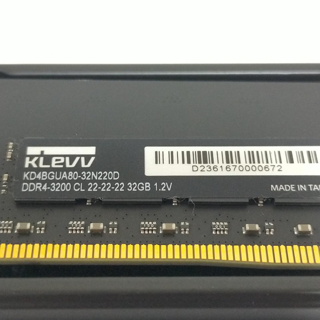 【動作確認済】KLEVV 32GBx2枚 64GB DDR4-3200