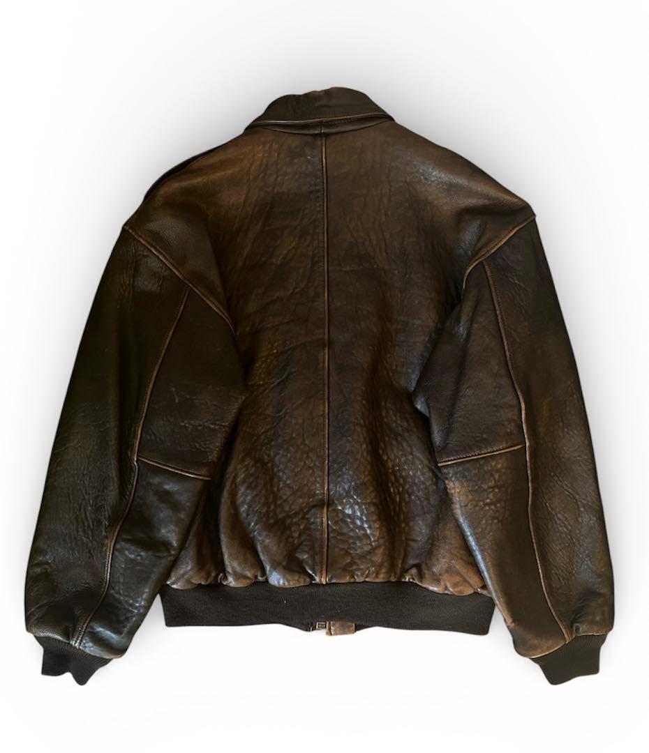 U.S ARMY A-2 フライトジャケット　レザージャケット　ラムレザー