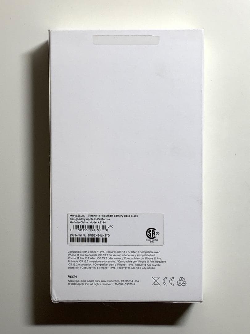 【新品】純正 iPhone 11 Pro バッテリーケース・ブラック②
