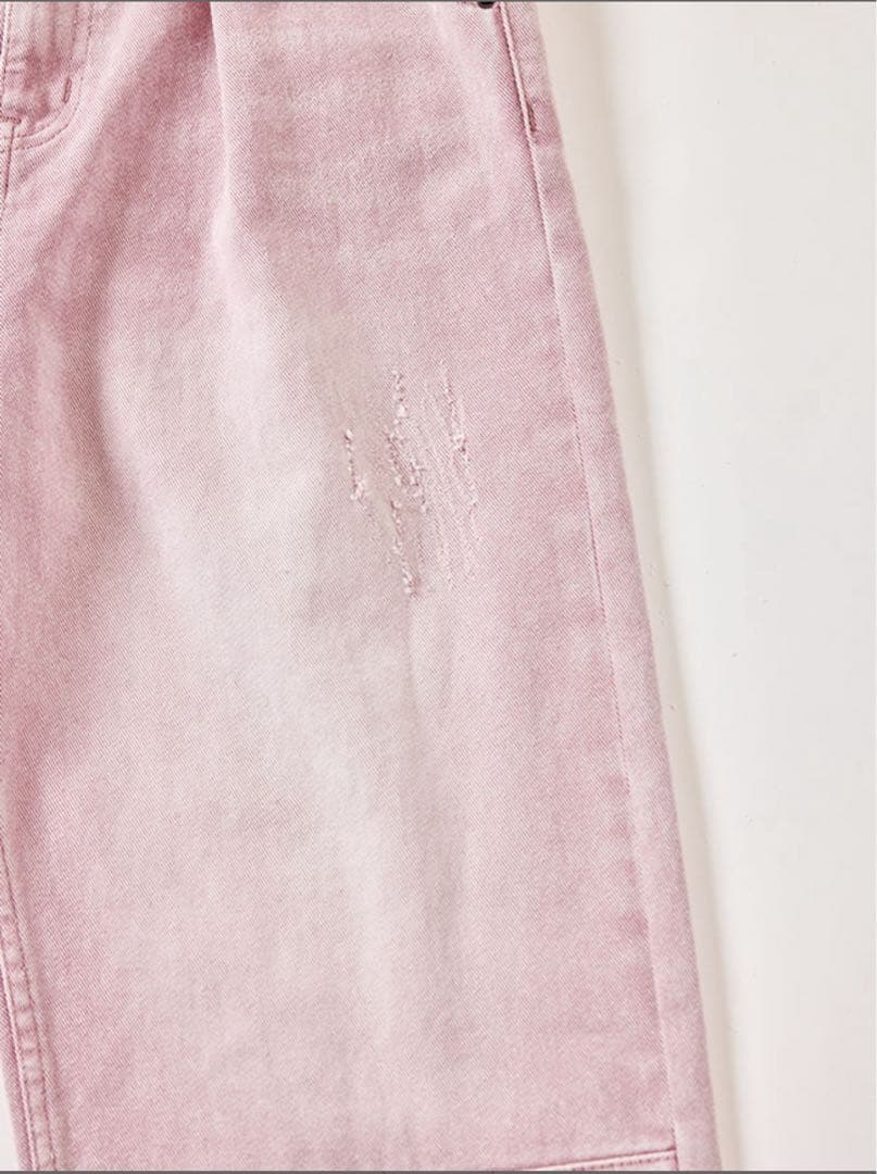 最終価格【YENN】ハイライズタックワイドパンツ／ピンク38