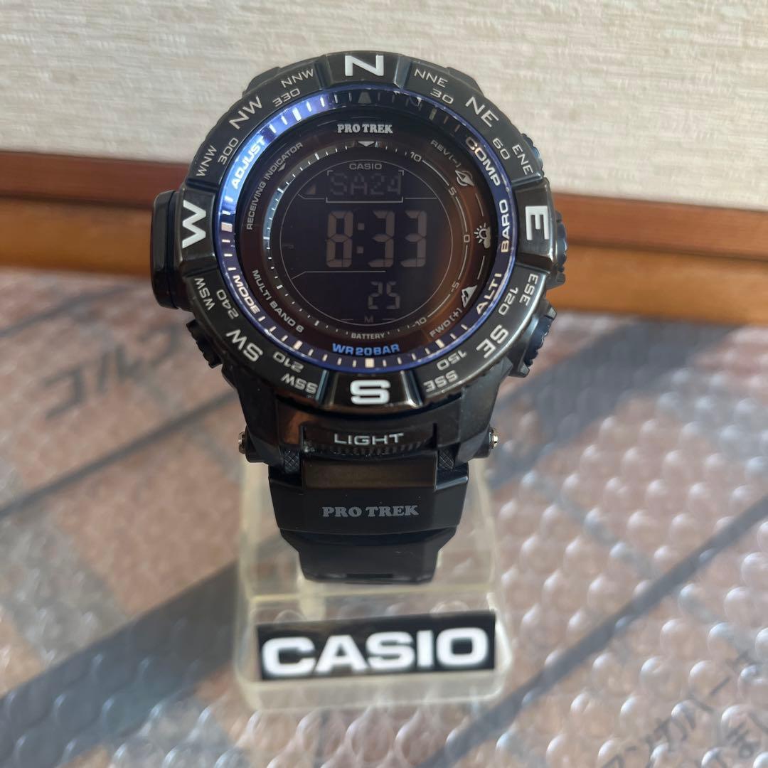 カシオ プロトレック PRW-3500Y 電波ソーラー 方位気圧高度温度計測