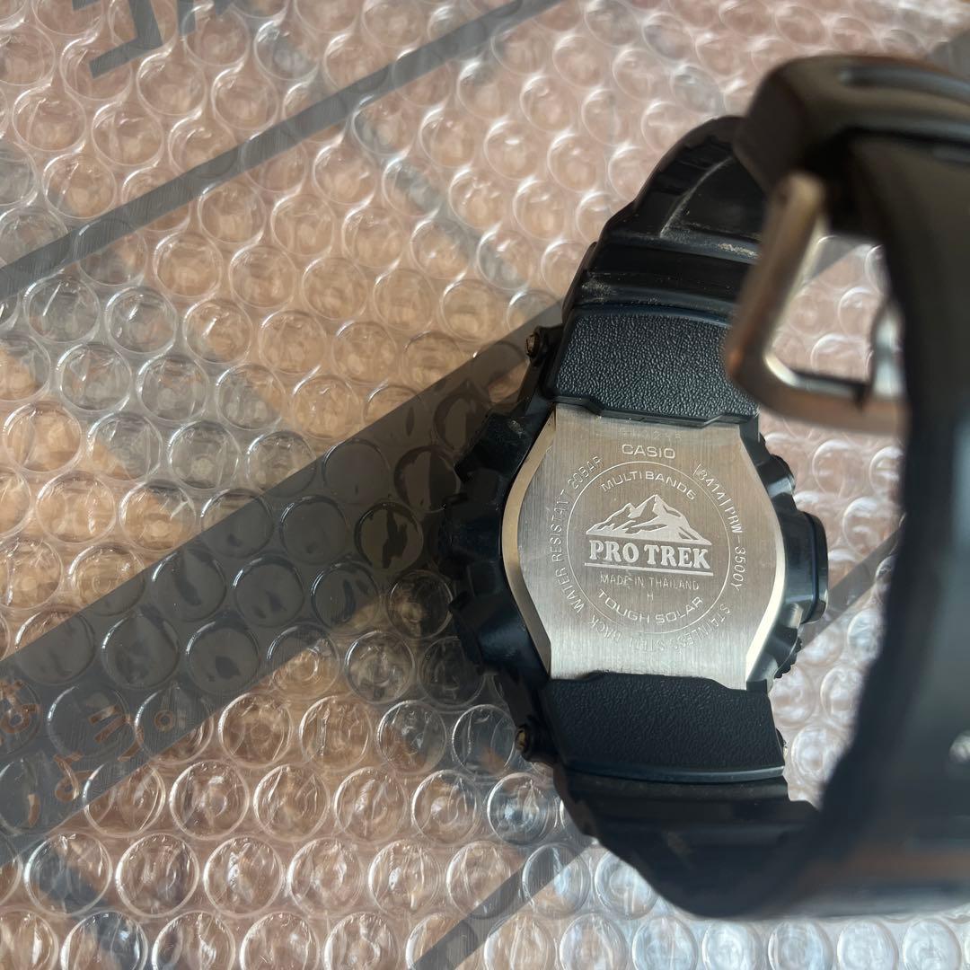 カシオ プロトレック PRW-3500Y 電波ソーラー 方位気圧高度温度計測
