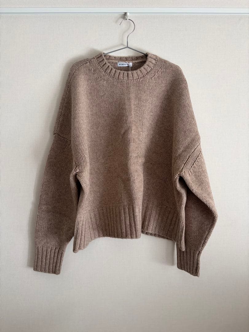 杏*様 My weakness ベージュ オーバーサイズ ニット マイウィークネ