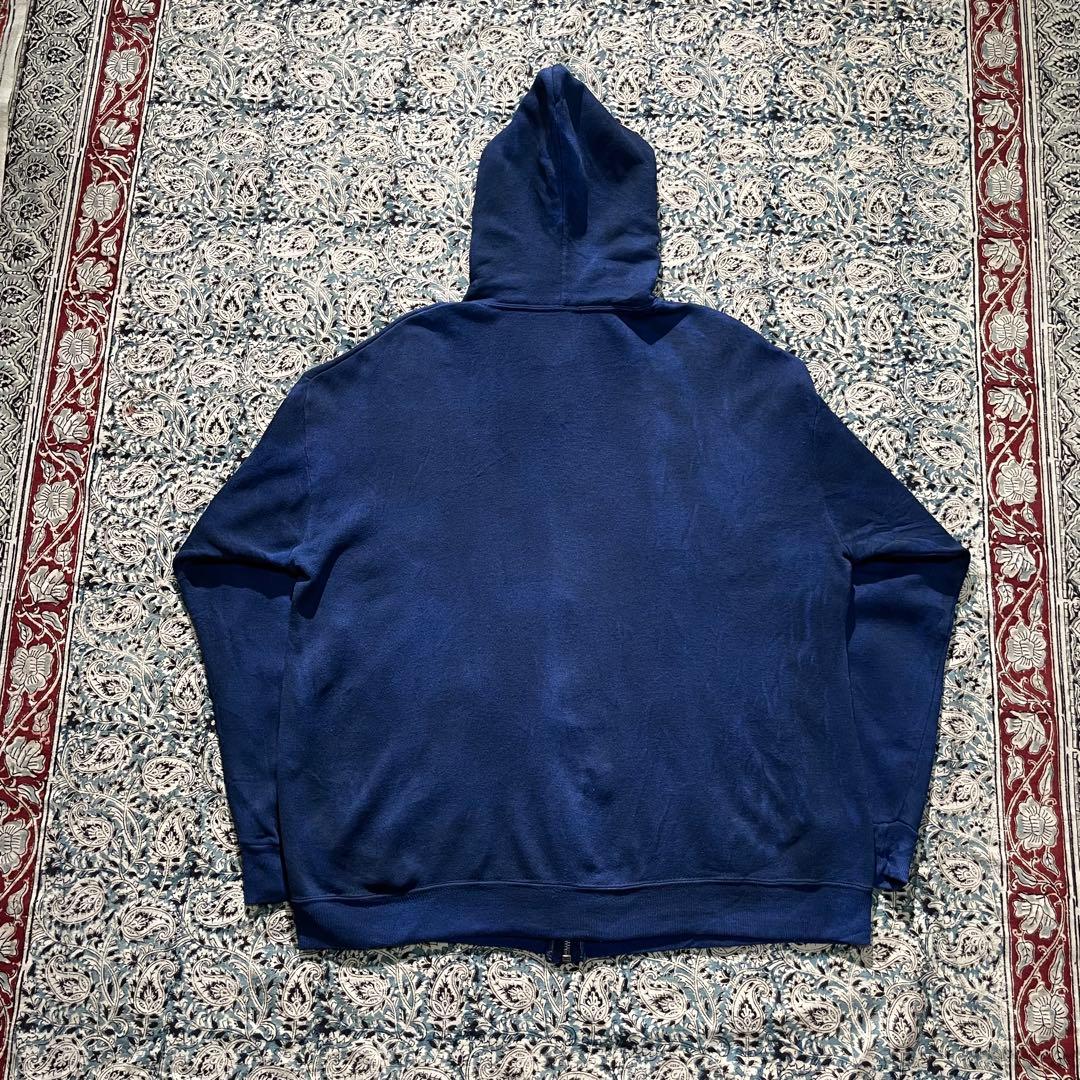 70s ボックス ジップパーカー フェード 短丈 ヴィンテージ 50s 60s