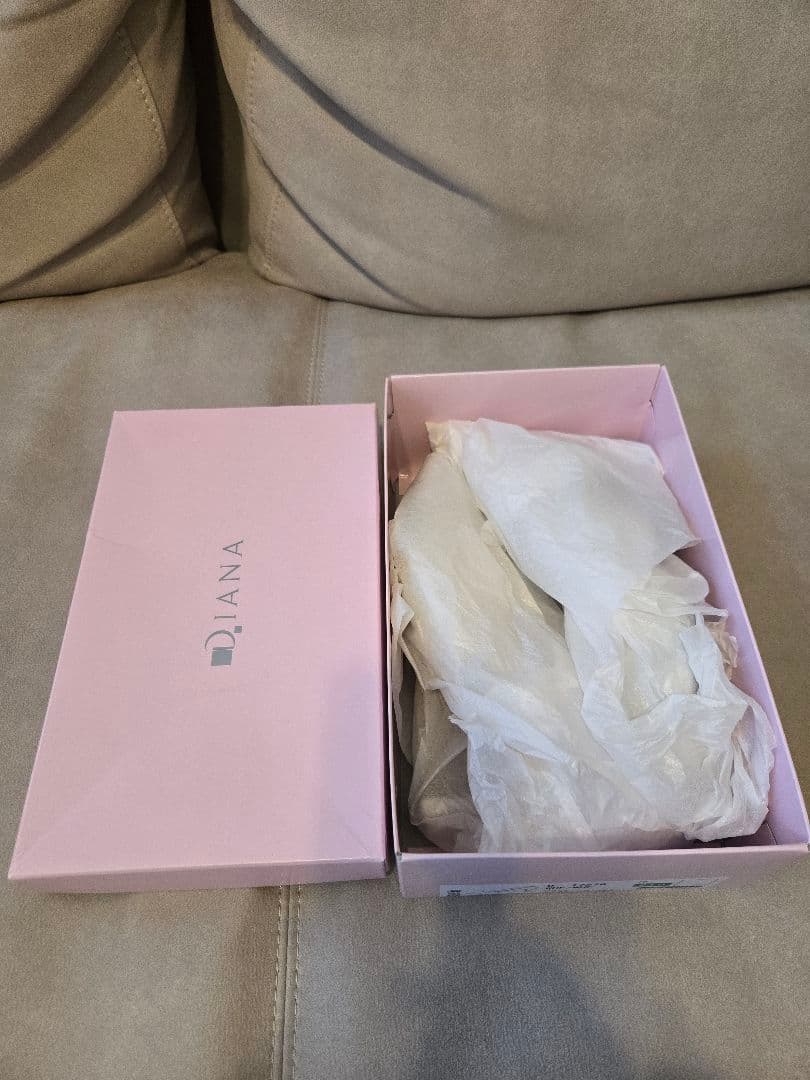 DIANA Cinderella ホワイト レース ハイヒール