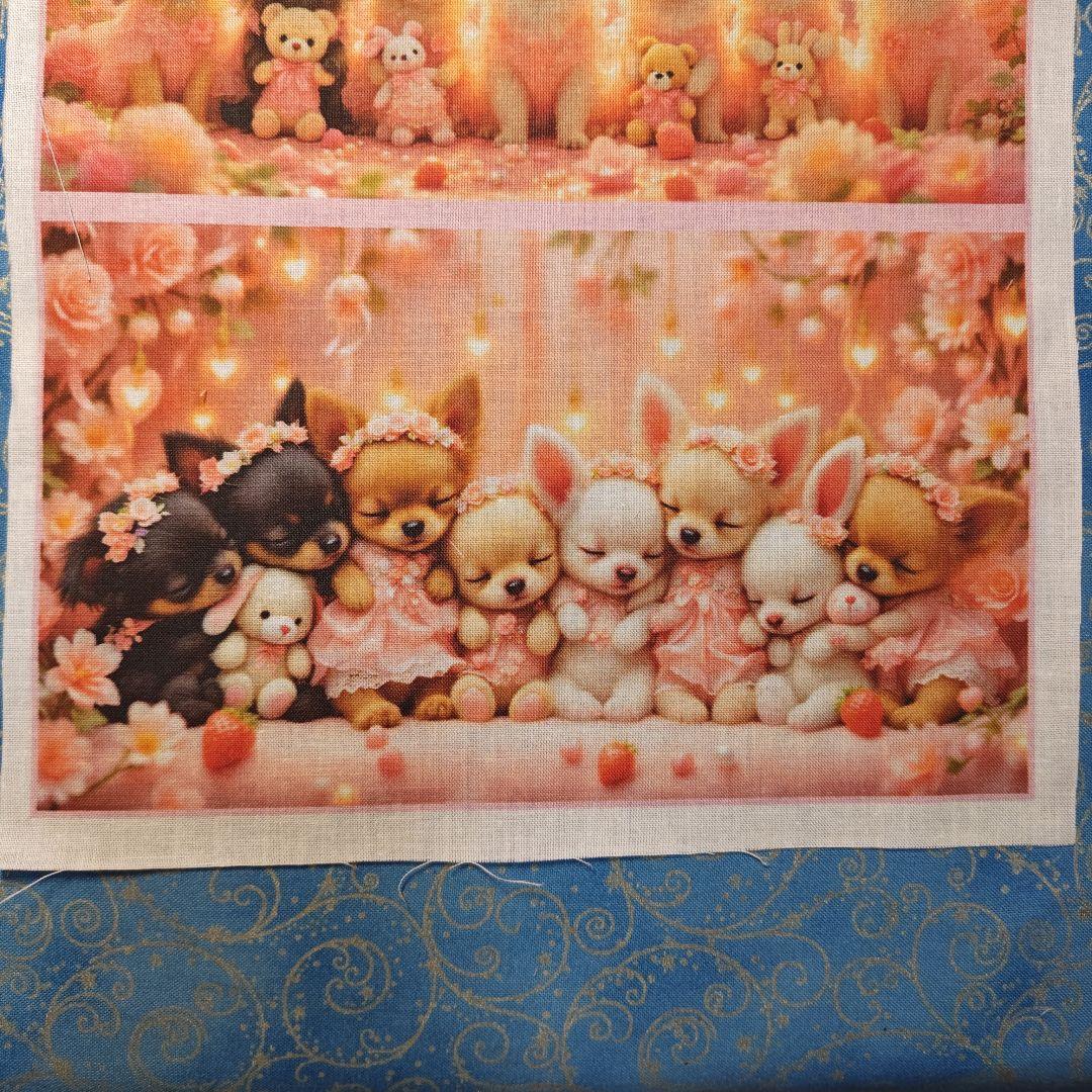 あしべ☆　ハンカチ＆パネル　チワワちゃん柄　17枚+14 枚