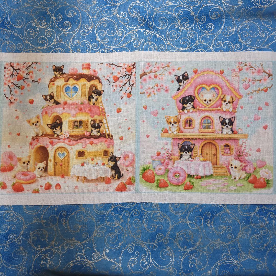 あしべ☆　ハンカチ＆パネル　チワワちゃん柄　17枚+14 枚