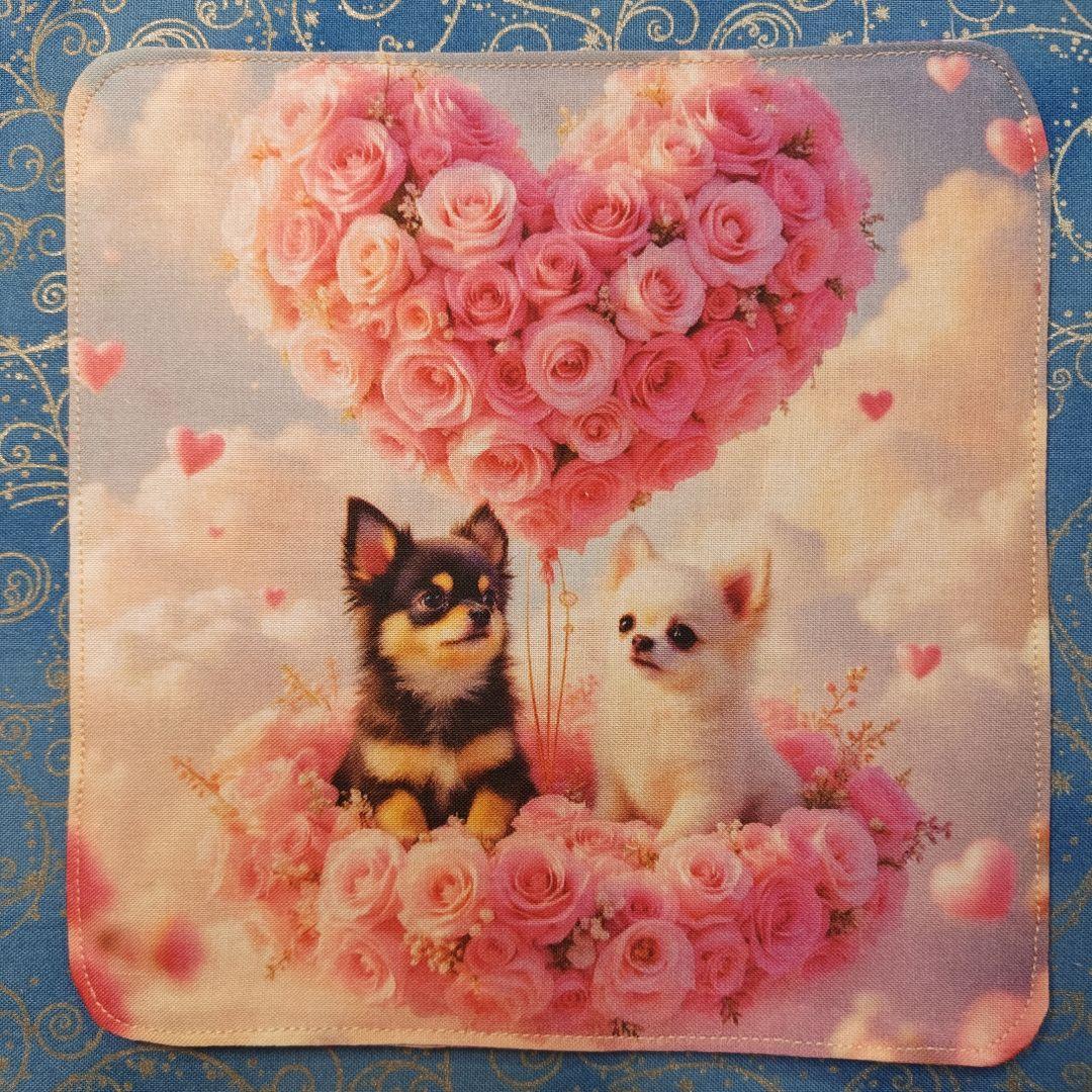 あしべ☆　ハンカチ＆パネル　チワワちゃん柄　17枚+14 枚