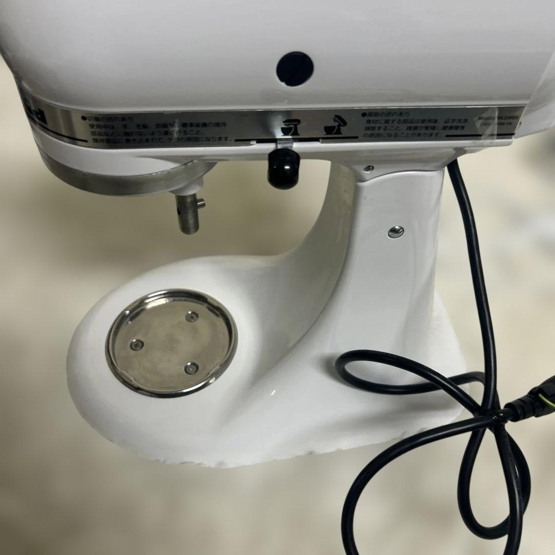 【極美品】KitchenAid ティルトヘッドスタンドミキサー9KSM95WH
