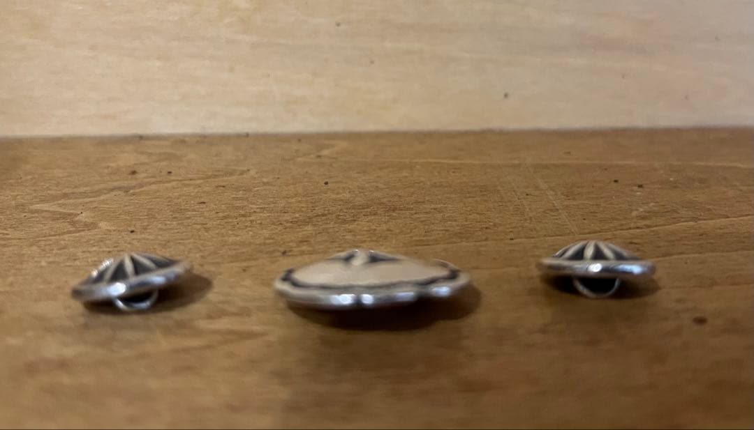 SUTDIO T&Y シルバーコンチョ3個セット