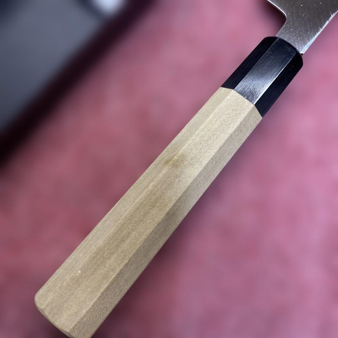 銀三　柳刃包丁　300㎜ 尺0寸　鏡面、本刃付け