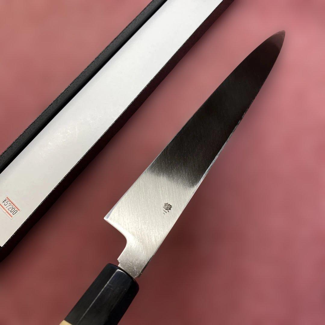 銀三　柳刃包丁　300㎜ 尺0寸　鏡面、本刃付け