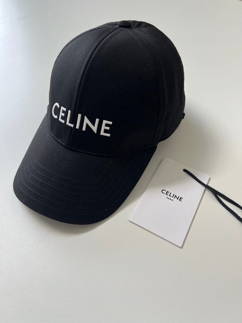 極美品 CELINE セリーヌ ベースボールキャップ S