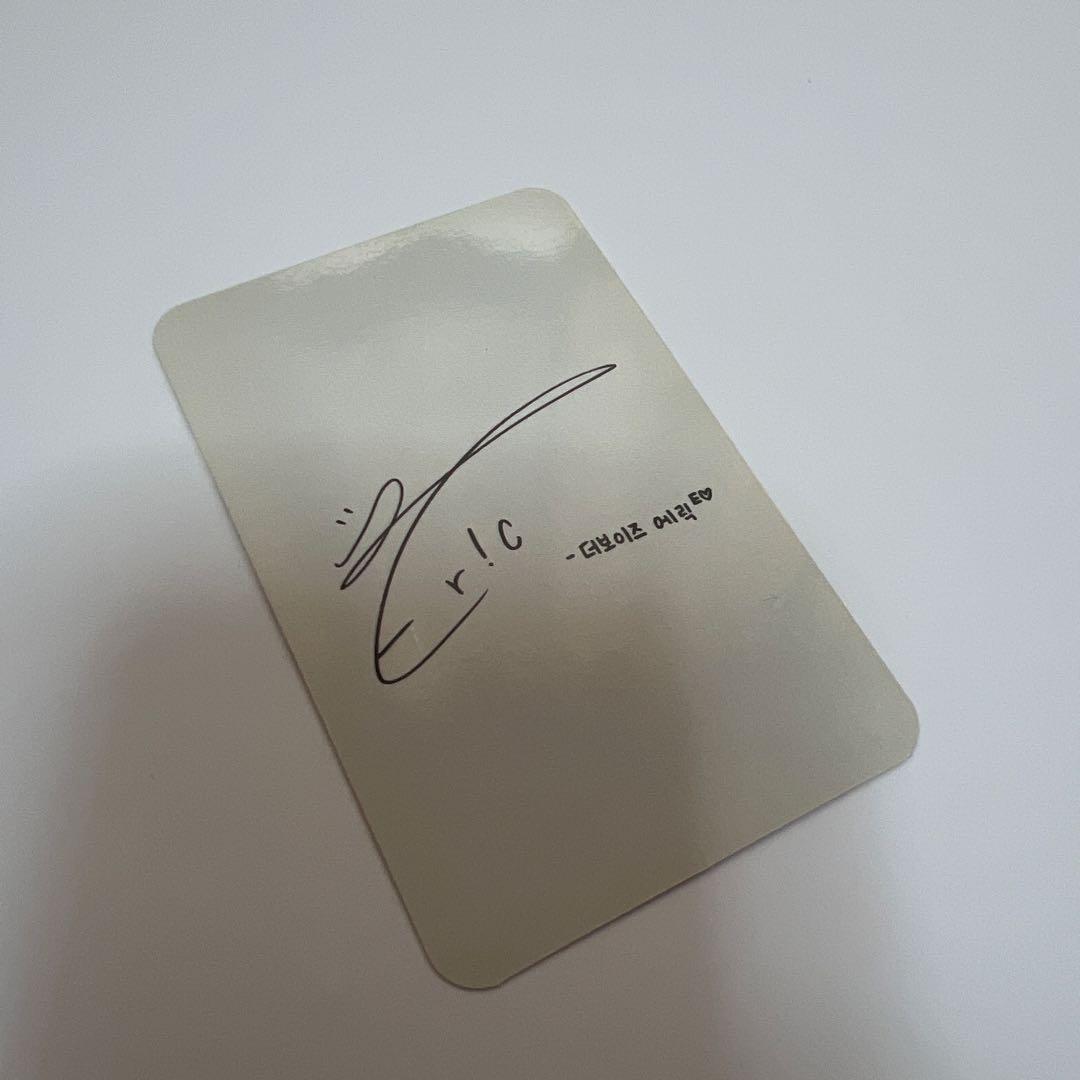 THE BOYZ エリック　直筆　メッセージ　トレカ