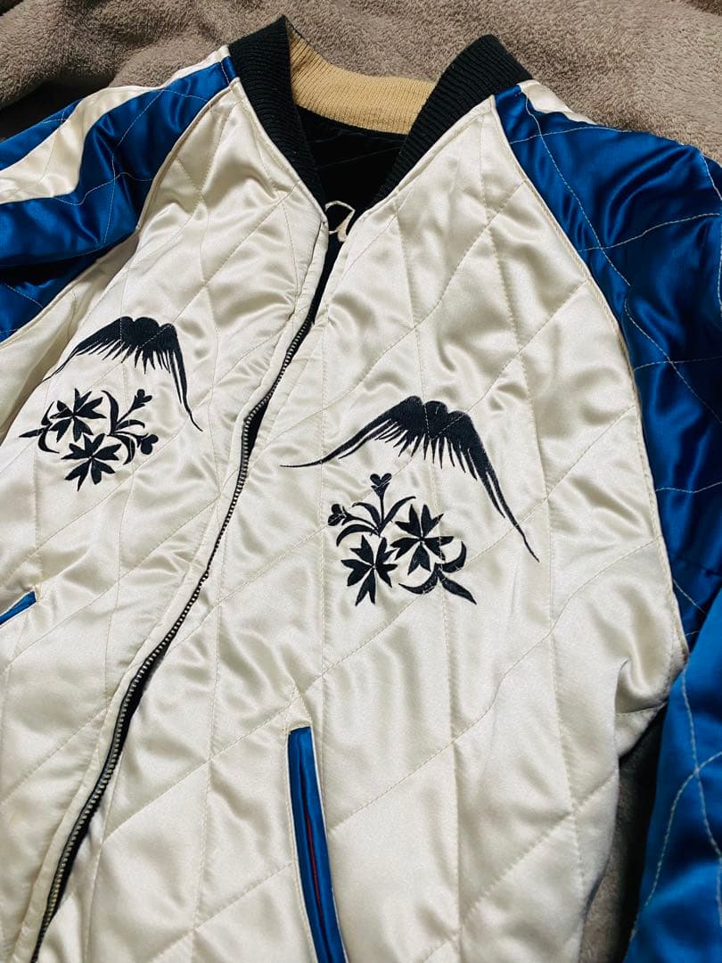 テーラー東洋 日本限定 スカジャン 虎龍限定　別珍　サテン 2面使う