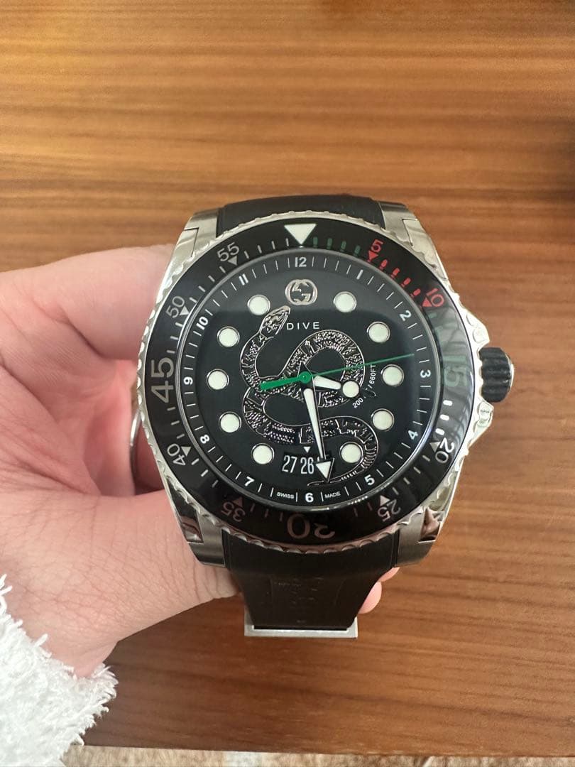 グッチ GUCCI ダイブ DIVE 136.2 スネーク