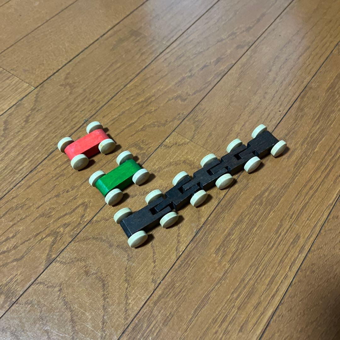 トレインカースロープ ベック社 クネクネバーン 木のおもちゃ 知育玩具　車