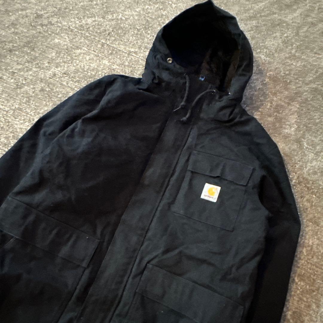 Carhartt シベリアンパーカーブラック フード付きジャケット　Lサイズ