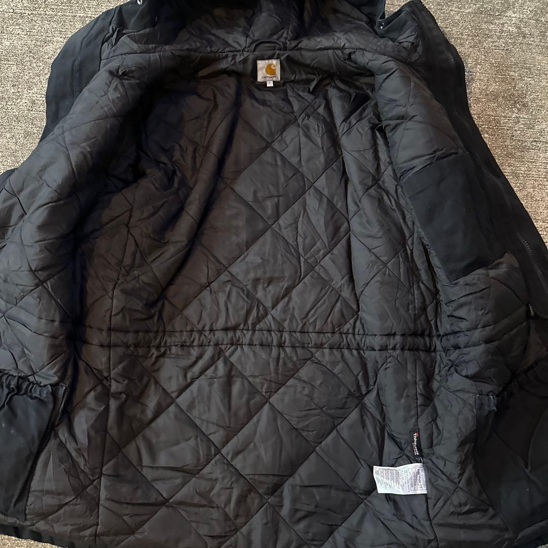 Carhartt シベリアンパーカーブラック フード付きジャケット　Lサイズ