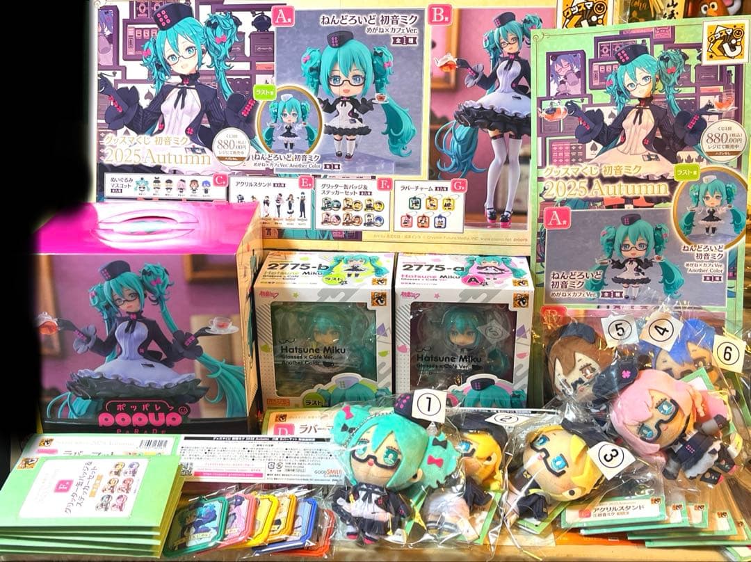 グッスマくじ初音ミク 2025 ラスト賞ＡＢＣＤＥＦＧ賞フルコンプリート台座付き