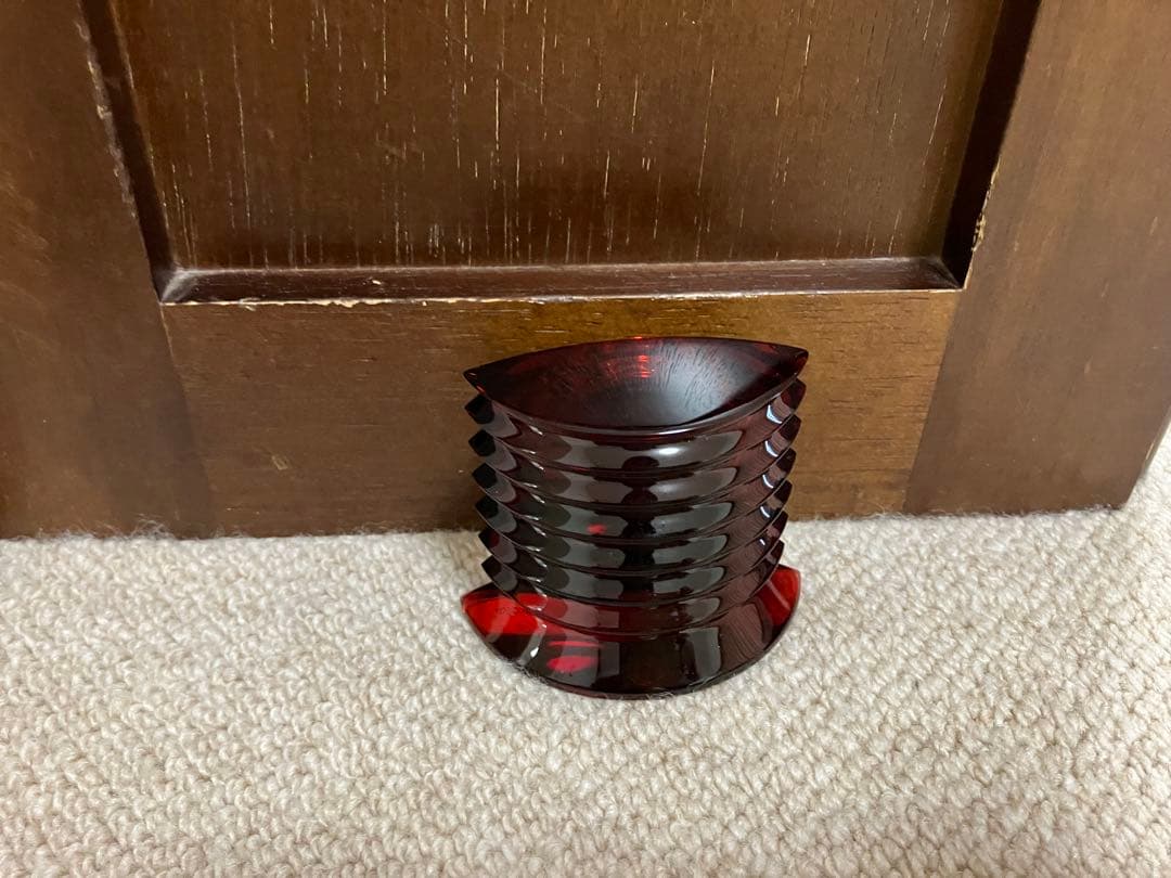 Baccarat バカラ ラランドクロック レッド 置時計