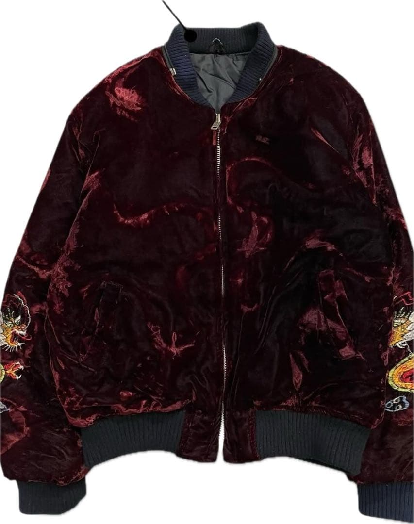 別珍 スカジャン スーベニアジャケット龍刺繍 FAR EASTTOURJAPAN