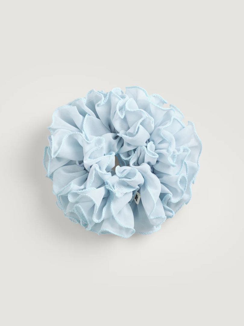 【Rouje ルージュ】可愛い フリル シュシュ ヘアーアクセサリー