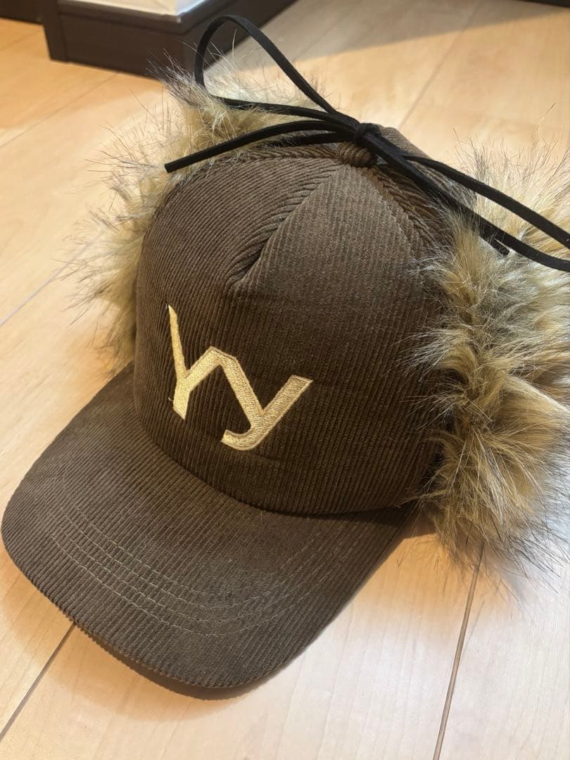 YY コーデュロイファーキャップ