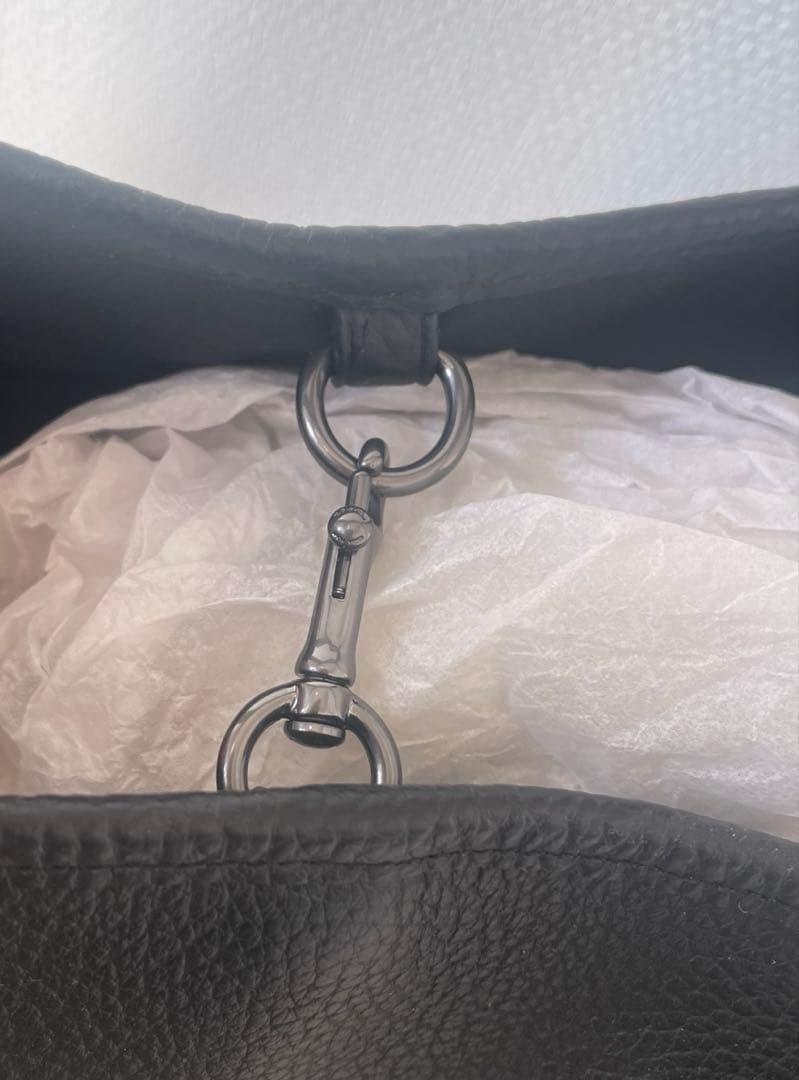 【COACH】コーチ　ブラック　レザービッグトート