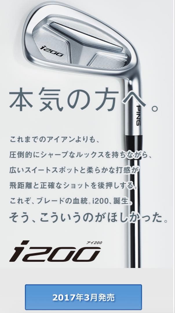 PIGN ピン　i200 アイアンセット　5〜W 6本