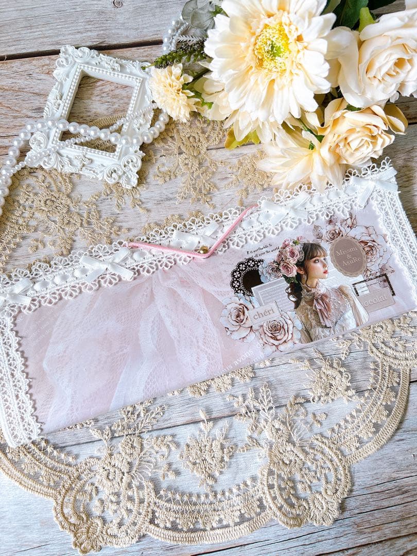 カルトナージュ風BOX 軟質マステケース 平袋コラージュ おすそ分けケース