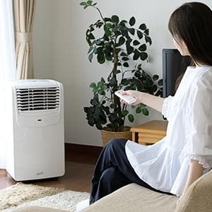 ナカトミ ポータブルクーラー 除湿/送風機能 冷房6-8畳 移動式 MAC-20