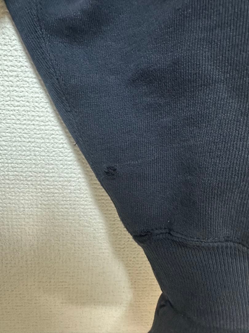 champion リバースウィーブ　ブラック　目あり　USA製　90's