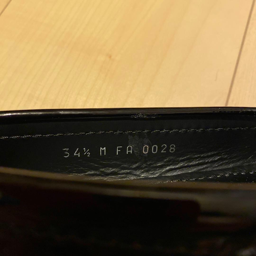 エナメル黒　LVJドライビングシューズ　美品 34.5 お値引き