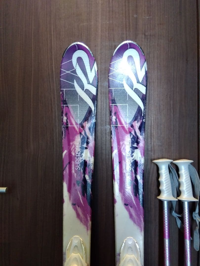 程度良好‼️ K2 ティーンズ・レディース用 スキーセット メンテ・WAX済み✔