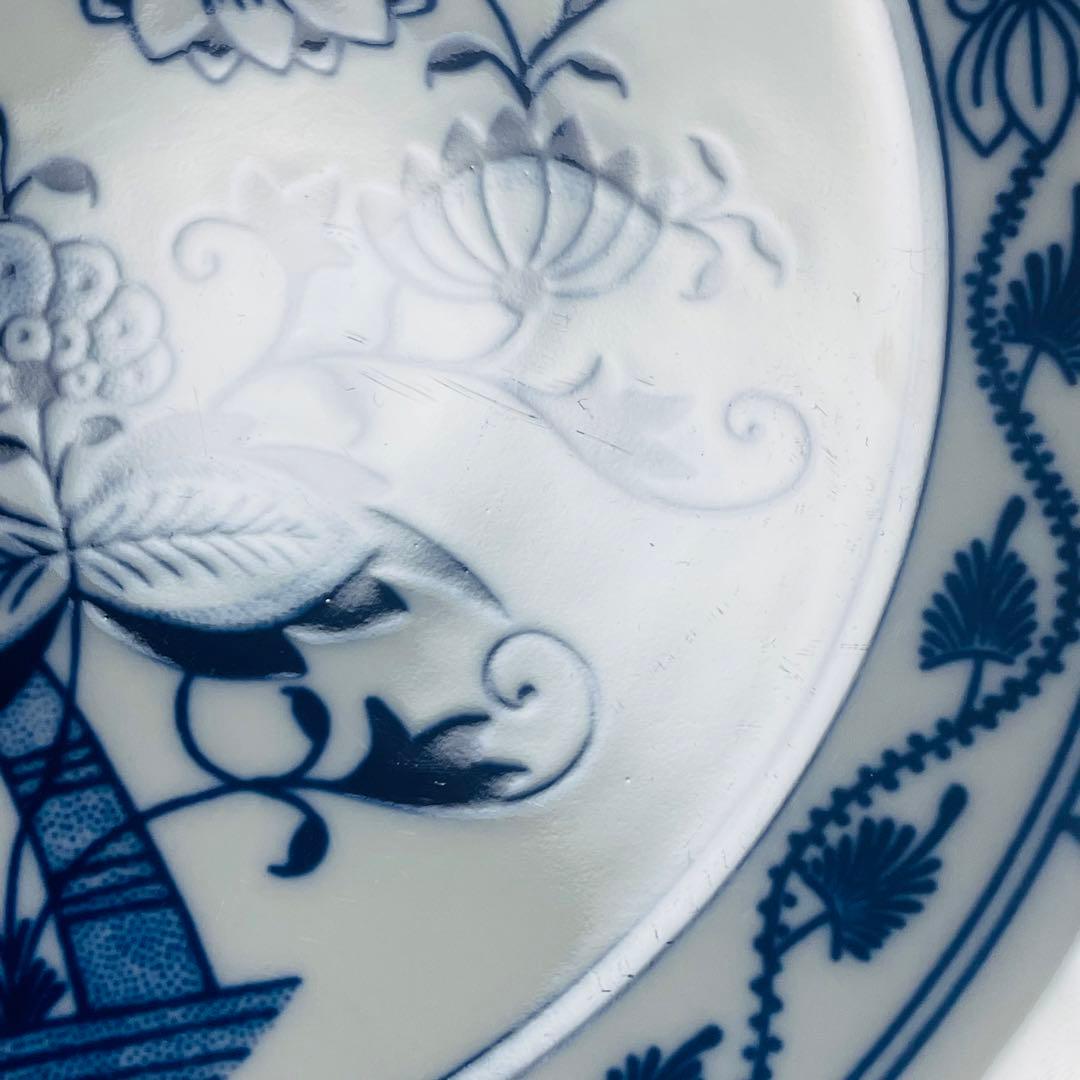 カールスバード ボヘミア ブルーオニオン 皿 プレート 直径24.5cm 6枚