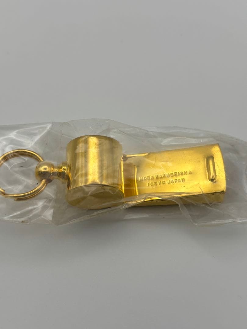 【未使用】野田鶴声社 ホイッスル ゴールド 裏刻印あり　本体のみ