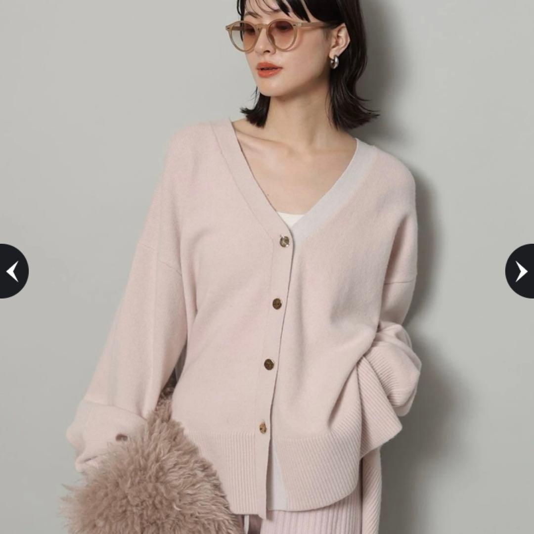 新品タグ付 完売品 Arpege story アクアＶカーデ