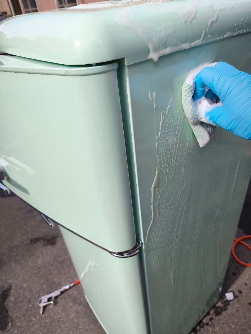 関東限 20年 条件で配送無 レトロ冷蔵庫 レトロデザイン冷蔵庫 冷蔵庫 2ドア