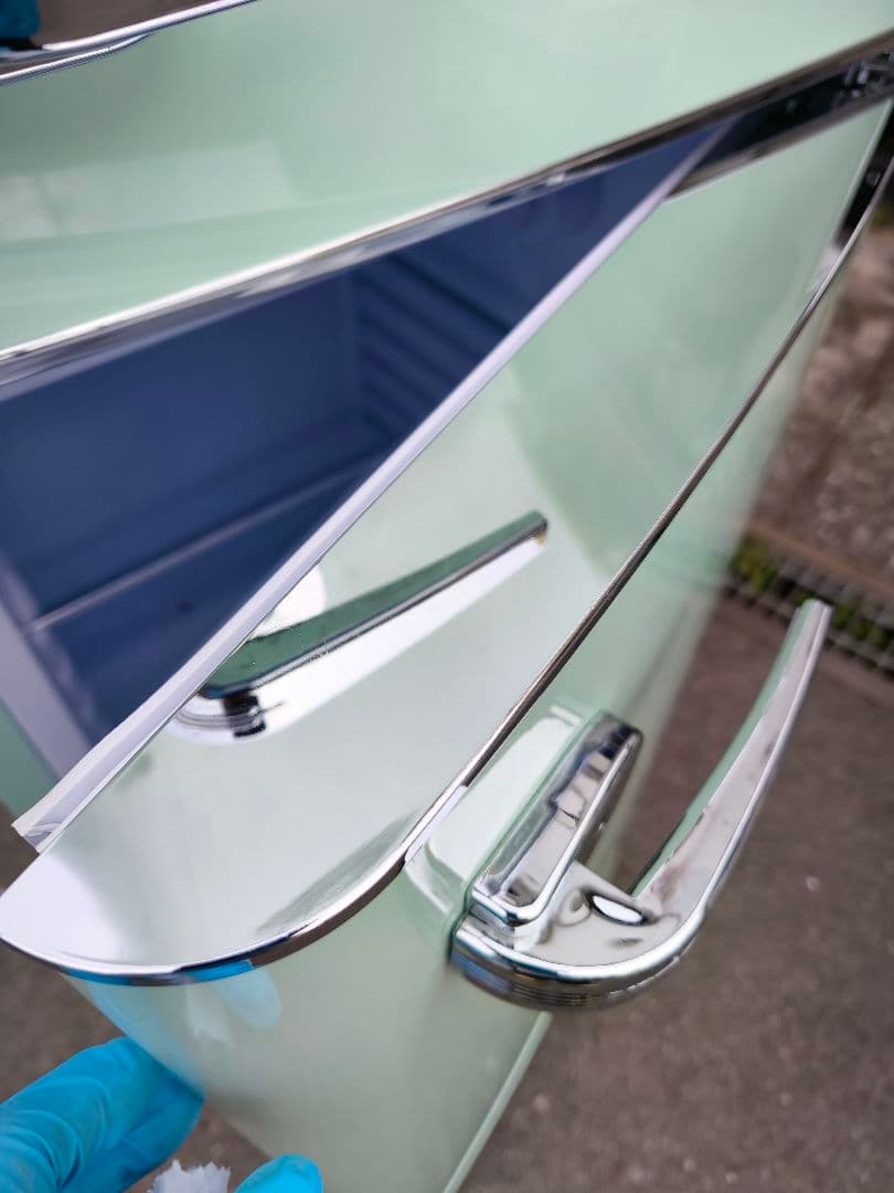 関東限 20年 条件で配送無 レトロ冷蔵庫 レトロデザイン冷蔵庫 冷蔵庫 2ドア