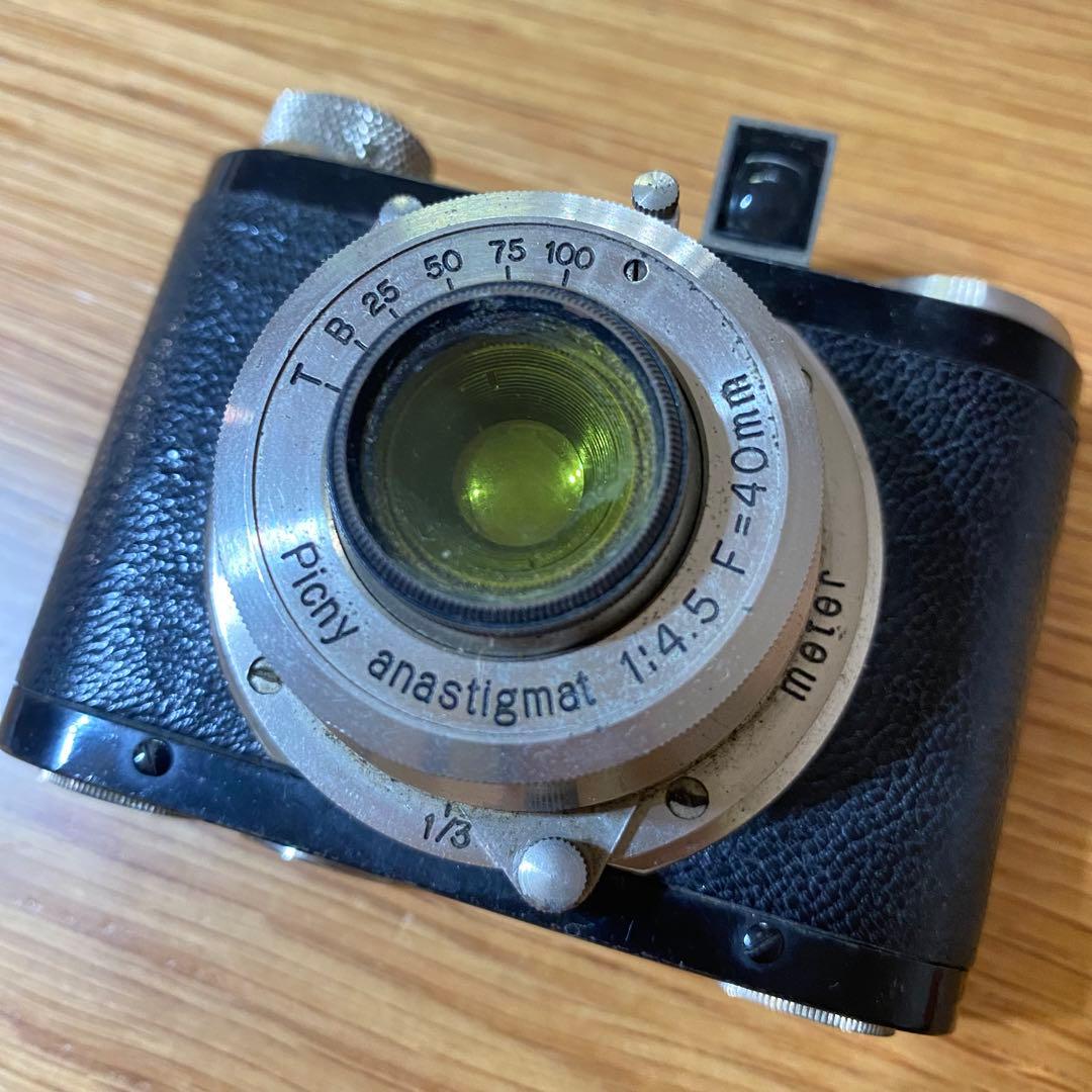 希少！宮川製作所 Picny ピク二ー フィルムカメラ 純正本革ケース付 日本製