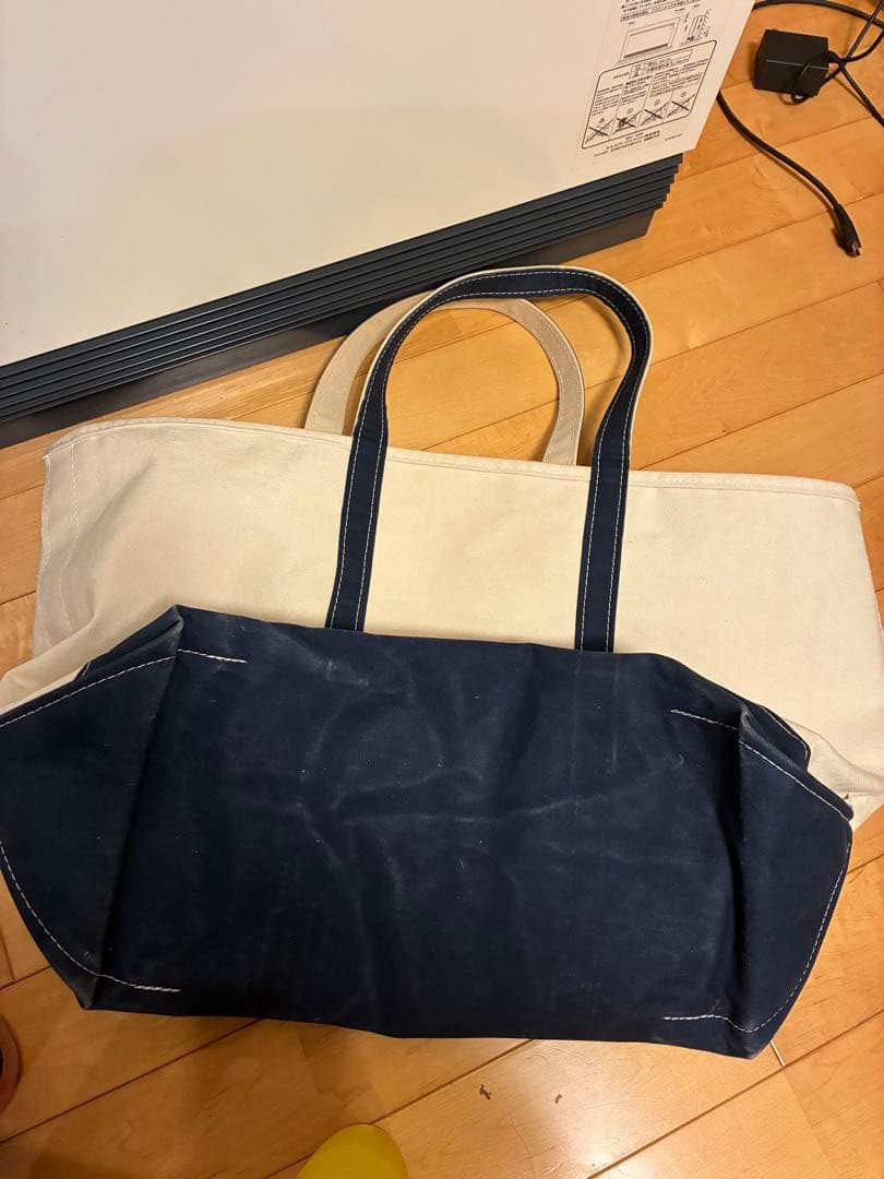 ＬＬBEAN ネイビー トートバッグXL良品