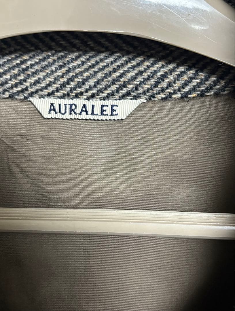 AURALEE LAMA SHETLAND WOOL ツイードブルゾン 5