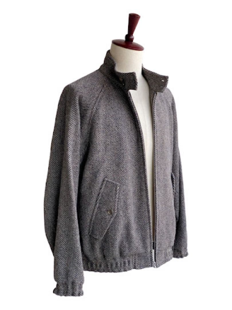 AURALEE LAMA SHETLAND WOOL ツイードブルゾン 5