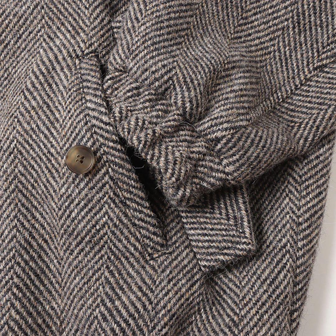 AURALEE LAMA SHETLAND WOOL ツイードブルゾン 5